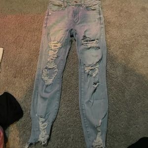American eagle high rise cropped jeans